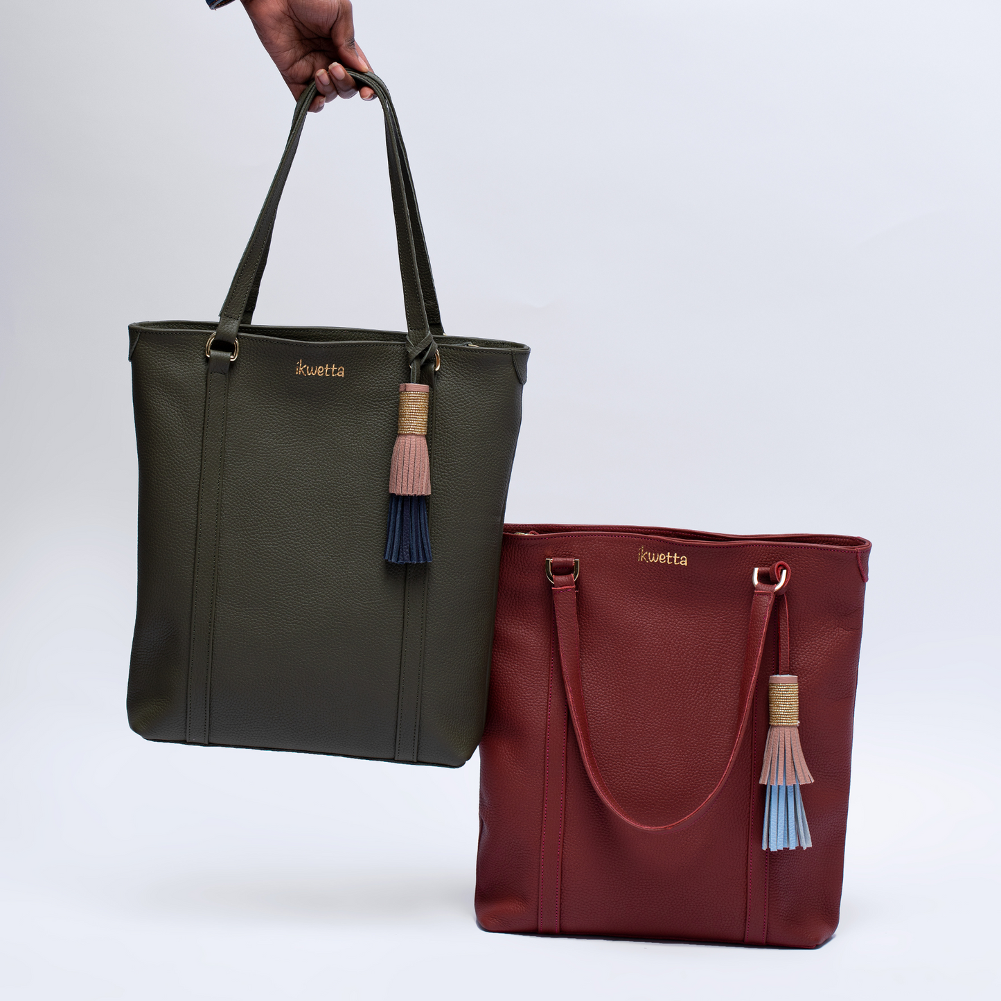 Cindy tote inolive natural dyed milled leather