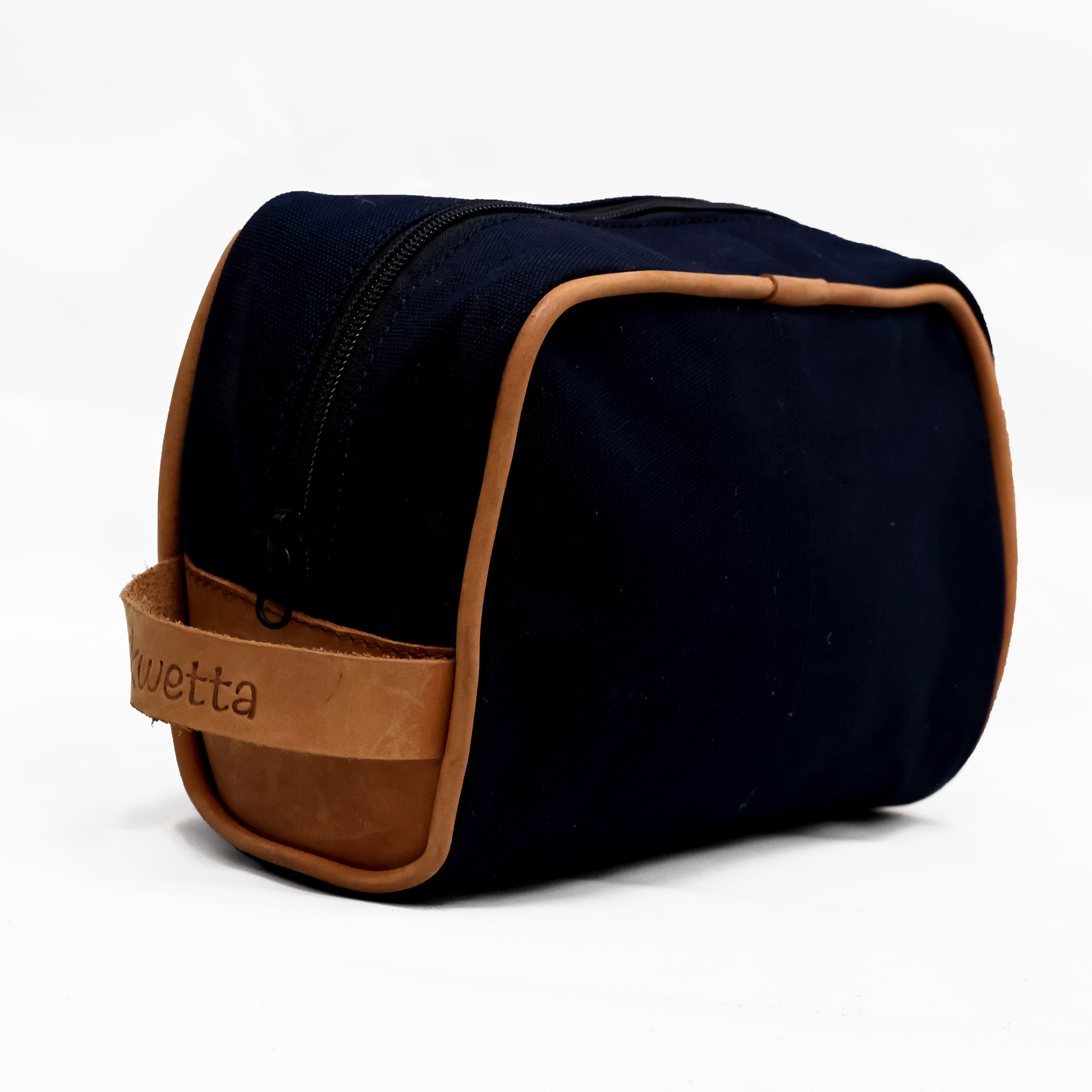 Ada travel case handcrafted with canvas and leather