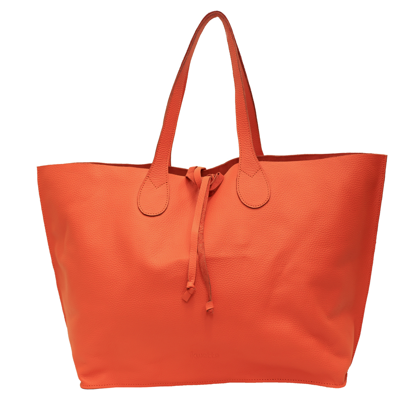 Francesca tote in Burnt Ciena milled leather