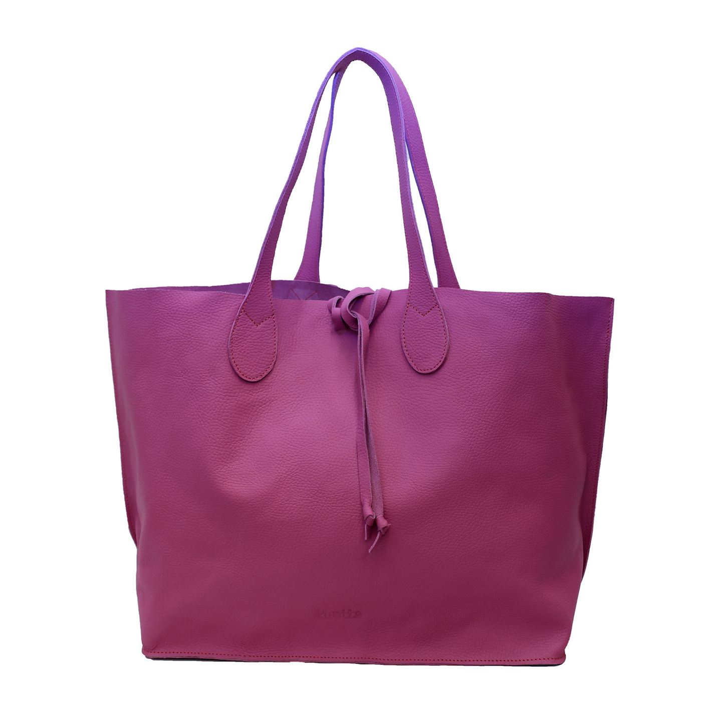 Francesca tote in Radiant orchid milled leather